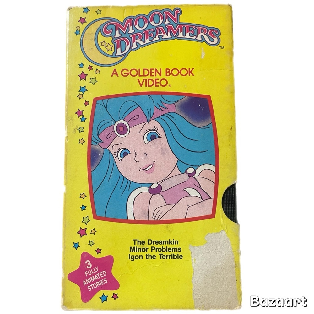 Vtg 1987 Moon Dreamers VHS A Golden Book Video The Dreamkin Igon The Terrible